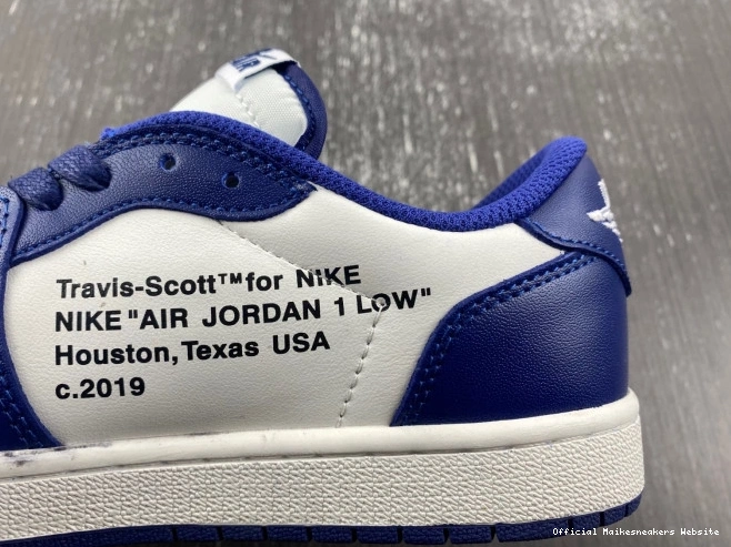 Official Maikesneakers DM7890-101 1 AIR JORDAN X TRAVIS CUSTOM OFF-WHITE SCOTT X 0703